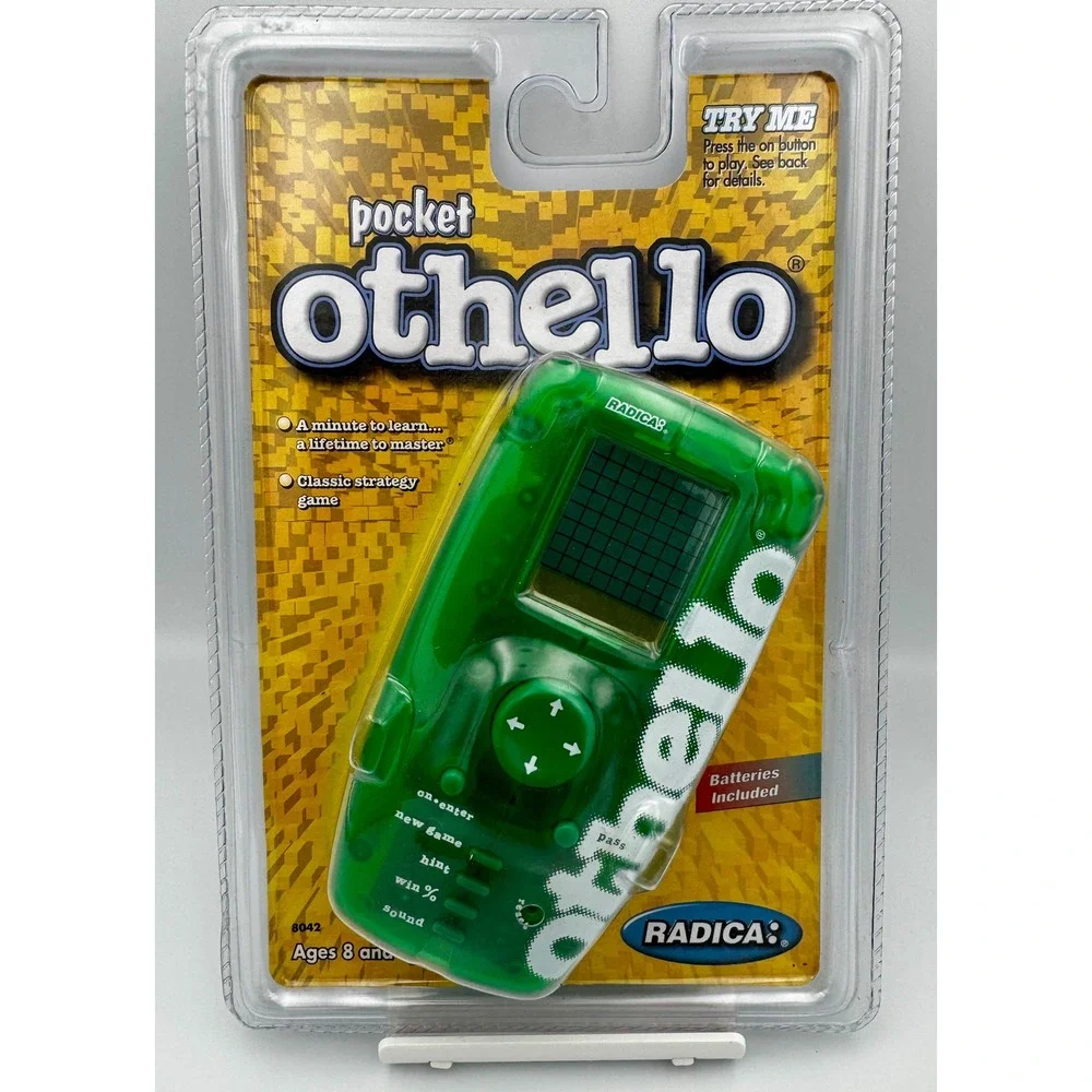 Vintage 1999 Radica Pocket Othello Handheld Electronic Game - New Sealed NOS